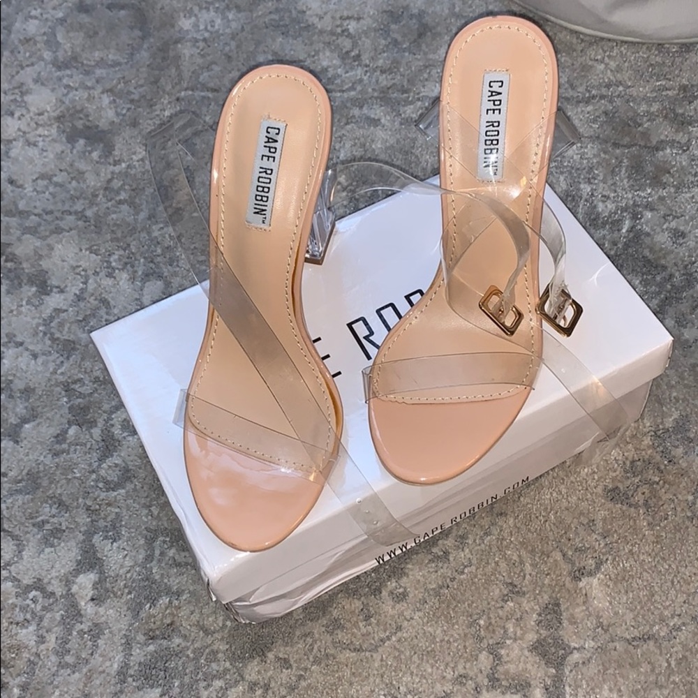 Cape Robbin clear heels